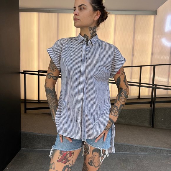 Rag & Bone Short Sleeve Button Down Shirt - Picture 2 of 15